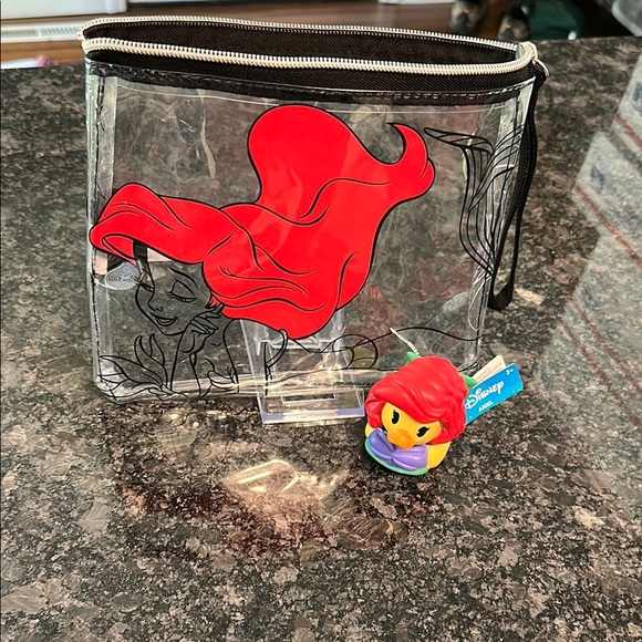 Disney Ariel Bundle: Cosmetic Pouch & Rubber Ducky Combo Set - Picture 2 of 15